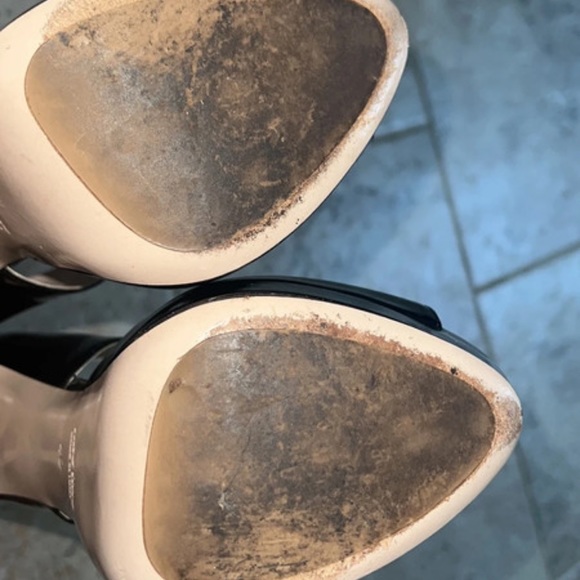 Black Chunky Miu Miu Heels - Picture 4 of 11